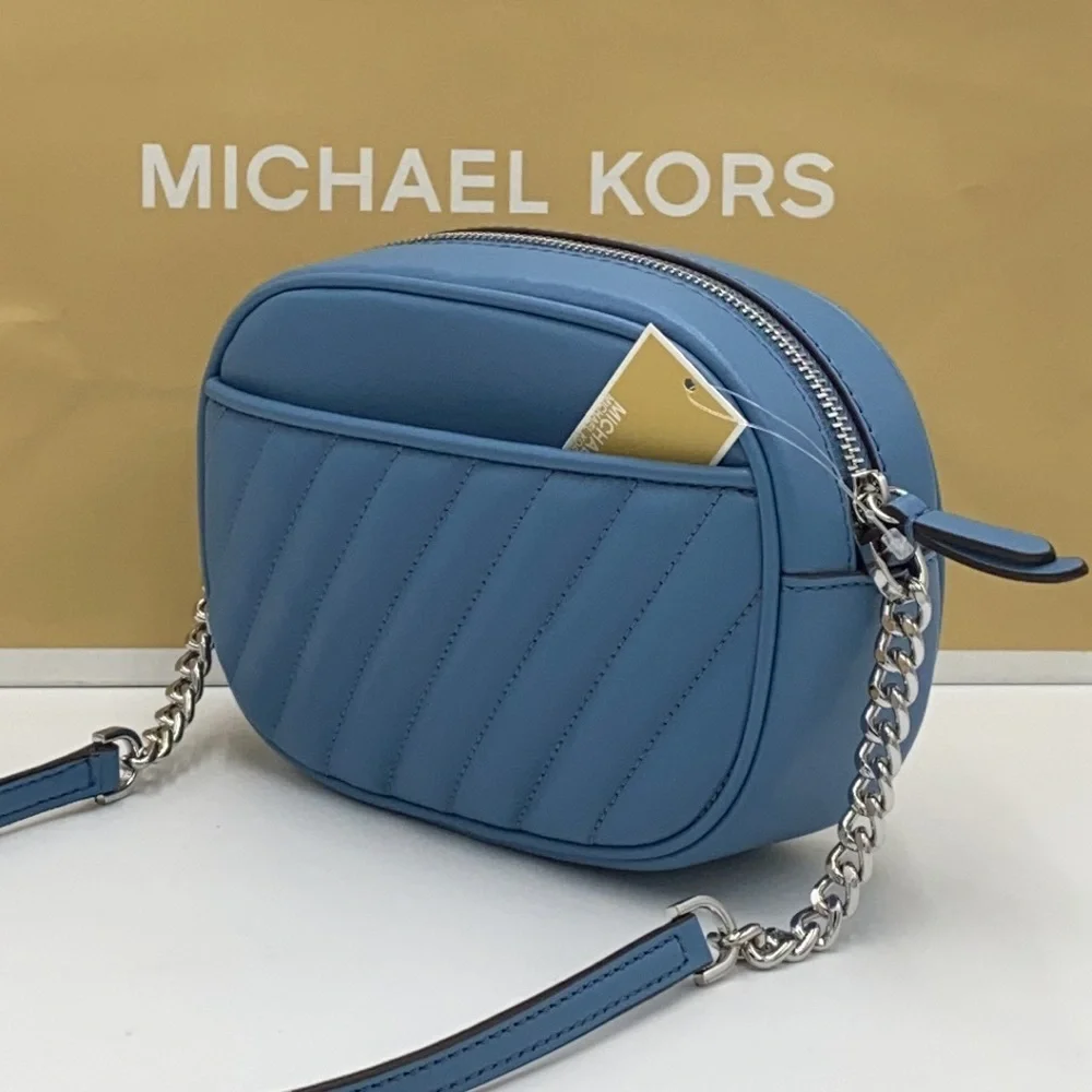 MICHAEL KORS ROSE SM OVAL CAMERA XBODY SKY BLUE - Picture 7 of 16